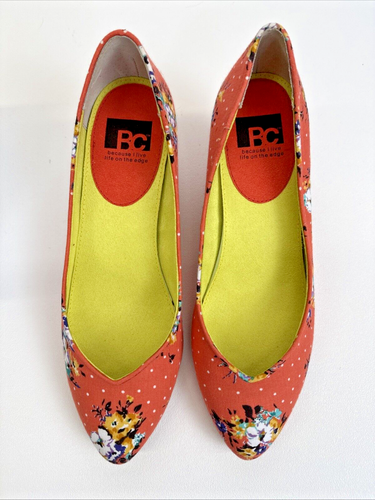 BC In The Winners Circle Floral Coral Women's Shoes Size 9M New In Box - Picture 5 of 13