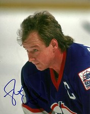 Randy Carlyle Hand Signed 8x10 Photo Winnipeg Jets NHL