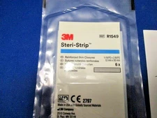 3M Steri-Strip R1549 Sealed Exp 2029 Set of 10  12 x 50mm  1/2 X 2in  Free Ship!