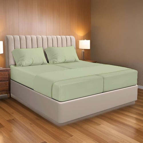 100% Egyptian Cotton Split Queen Sheets Sets for Adjustable Bed 5 Piece, Fits...