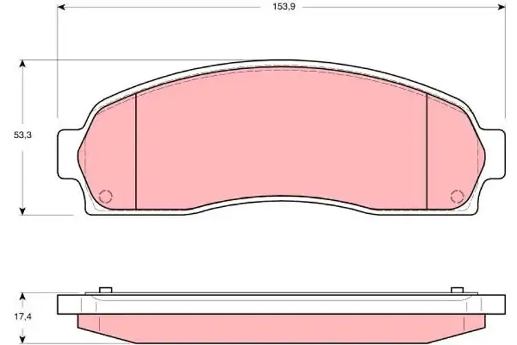 Brake pads GDB4131 TRW for FORD USA EXPLORER