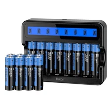 1.5V AA Rechargeable Batteries 3500mWh AA Lithium Batteries 8 Solt Charger LOT