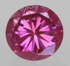0.10 Carat Vivid Pink VS2 Round Brilliant Natural Enhanced Diamond 2.94mm VIDEO — photo 1
