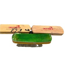 3 Brushes Vintage KIWI 100 Horse Hair Shoe Shine Brush X2 Plus One 37 