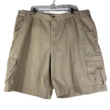 John Ashford Shorts Men's Size 44 Chino Khaki Cargo Bermuda 100% Cotton Casual