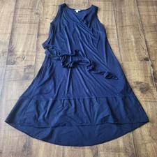 Gap, Navy swing dress, sleeveless, Optional tie Waist, small, pockets, relaxed