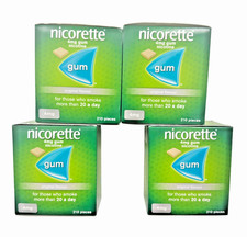 Nicorette Original Flavour Gum 4mg | 4 X 210 = 840 Gums Exp 2027/28