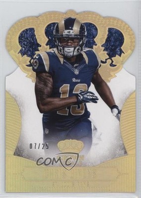 2013 Panini Crown Royale Gold Holo Die-Cut Crown 7/25 Chris Givens #23 a8x