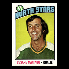 Cesare Maniago #240 1976 Topps Minnesota North Stars Hockey Card NHL EX