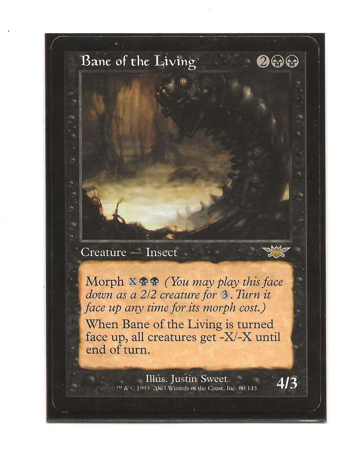 BANE OF THE LIVING Legions English Magic Legiones MTG NM-