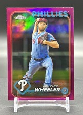 2024 Topps Chrome #25 Zack Wheeler Pink Refractor - Philadelphia Phillies