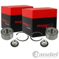 2X Metzger RADLAGER-SATZ Vorne Passend FÜR Ford Tourneo Transit Links+Rechts |