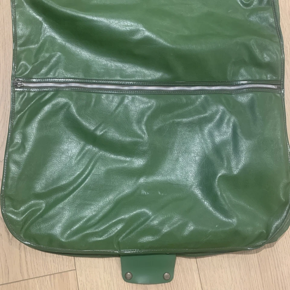 Bolsa de ropa vintage Samsonite Silhouette maleta colgante vinilo verde aguacate Foto 4 de 4