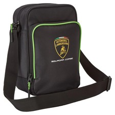 Lamborghini Squadra Corse Team Shoulder Bag Black
