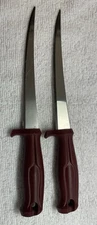 2 Vintage Normark Nor Mark Stainless Steel 6” Fillet Knives 126Sp Sweden