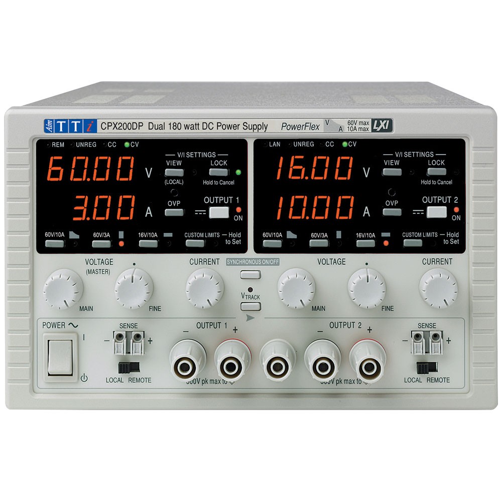 Aim-TTi Dual Output 180W Bench PSU 60V 10A USB/RS232/LAN(LXI)/GPIB