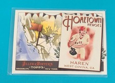 2011 Topps Allen & Ginter Hometown Heroes #HH6 Dan Haren Angels BASEBALL Card 9B