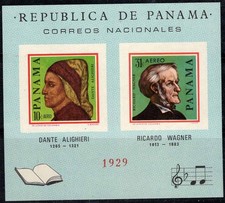 Panama 1966 Mi. Bl. 48 Bloc Feuillet 100% Neuf ** non dentelé Célébrités