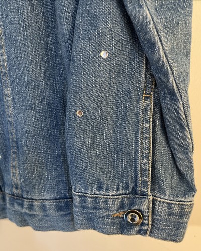Vintage Quacker Factory Women’s Denim Jacket With Rhinestones Size X-Small - Picture 9 of 17