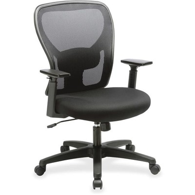 Lorell LLR83307 Mid Back Tak Chair - Black