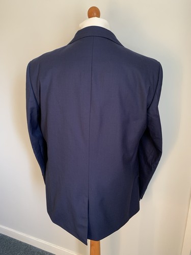Mens LUXURY TED BAKER "ENDURANCE" 3 PIECE WOOL SUIT In NAVY BLUE 46R *EX-CON* - Picture 5 of 9