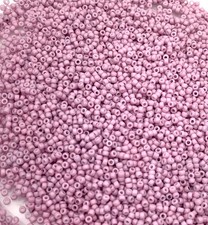 15/0 Round Miyuki Matte Metallic Dark Pink Glass Seed Beads 28 grams