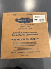 Bobrick B-855 Brushed Nickel Liquid Counter Automatic Soap Dispenser NEW