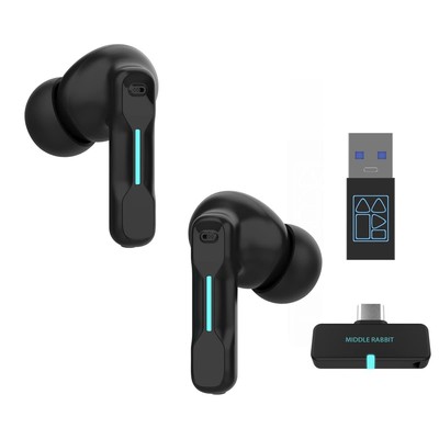 FEDIKER SW4 Wireless Hidden Earbuds for PC/Computer/Laptop/Mobile - Dongle & ...