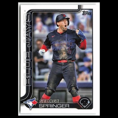George Springer #82 2025 Topps Toronto Blue Jays Baseball Card MLB NM