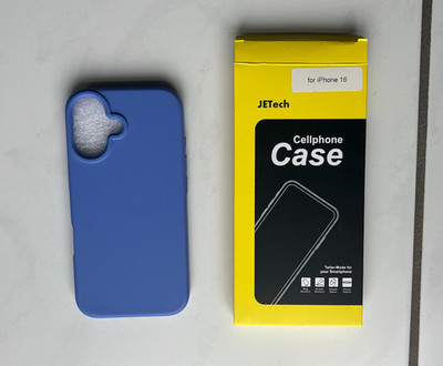 JETech Flüssig Silikon Hülle für iPhone 16 6,1 Zoll Ultramarin Schutzhülle Case