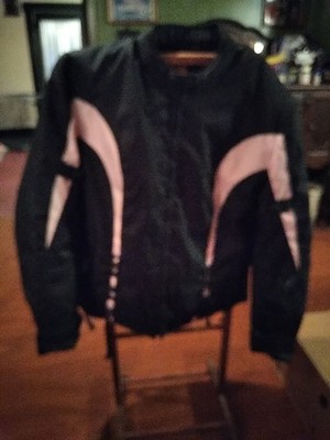 Xelement motorcycle jacket Women's 3XL Pink And Black Zip-out Liner Moto