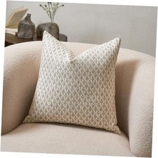 Floral Throw Pillow Covers 18x18 Couch 18" x 18" Pack of 1 Pale Taupe