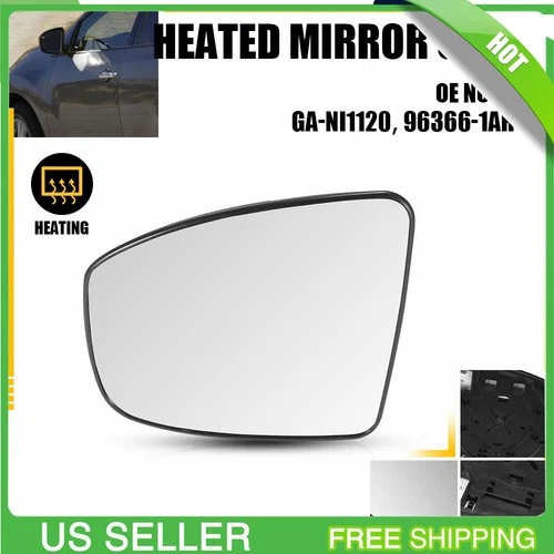 Left Side Mirror Glass Heated For Nissan Murano 2009 2010 2011 2012 2013 2014