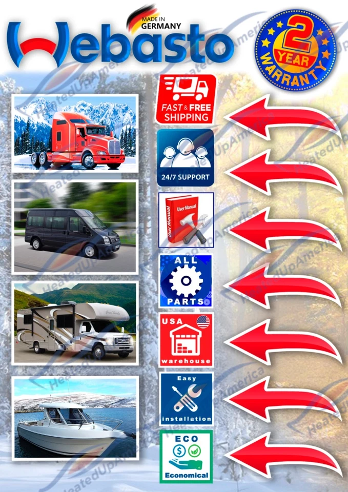 KIT INSTALACIÓN COMPLETA WEBASTO AIR TOP 2000 GASOLINA VERSIÓN 12 V Foto 3 de 3