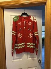 Costume Agent Ugly Christmas Sweater Size L