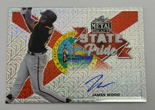 James Wood Silver Mojo Auto - 2021 Leaf Metal Draft State Pride - Nationals
