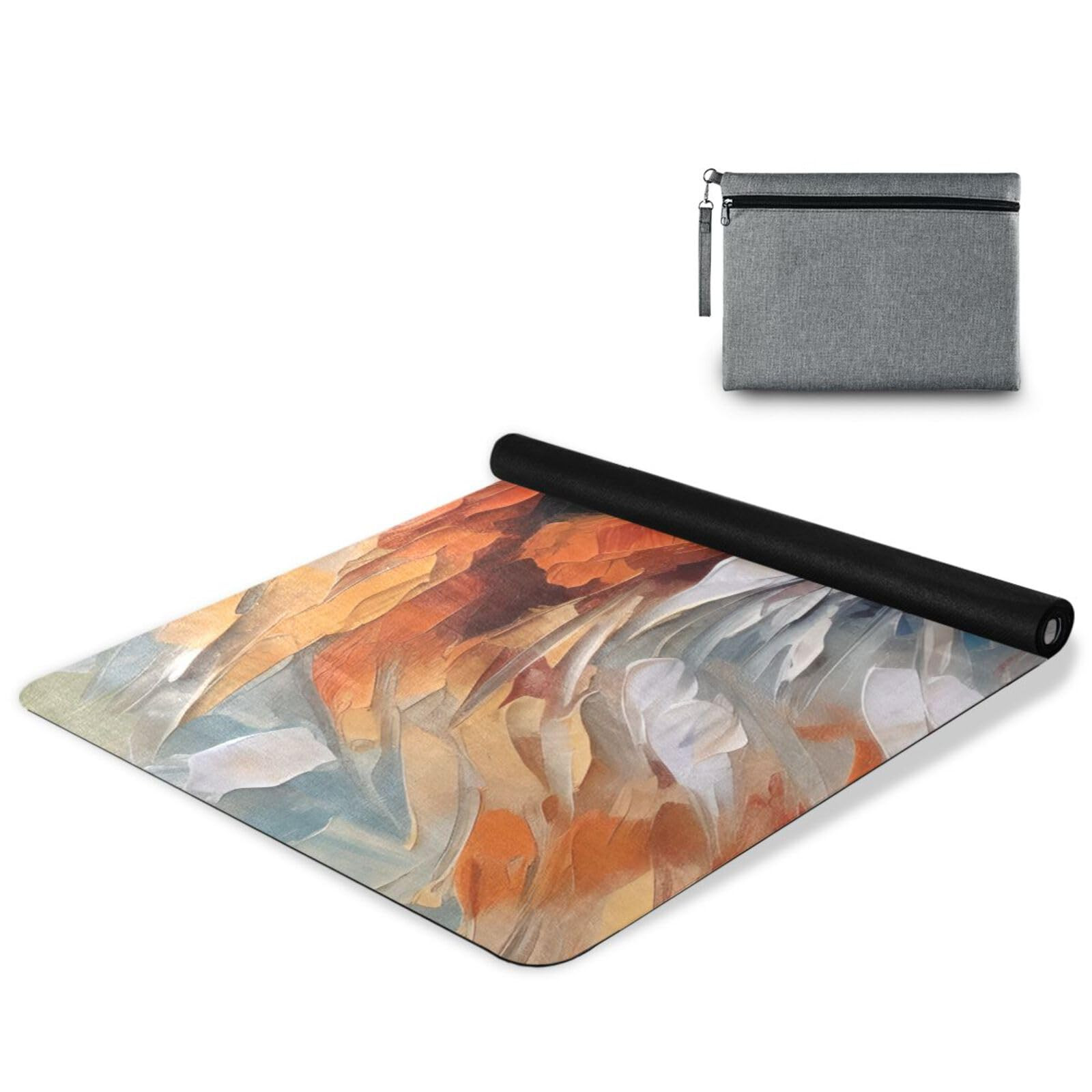 Painted Fox Non-Slip Yoga Mat for Home Workouts and Women’s Fitness