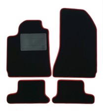 Fußmatten Set Autoteppiche für Alfa Romeo Brera 2005 2010, Rand Rot