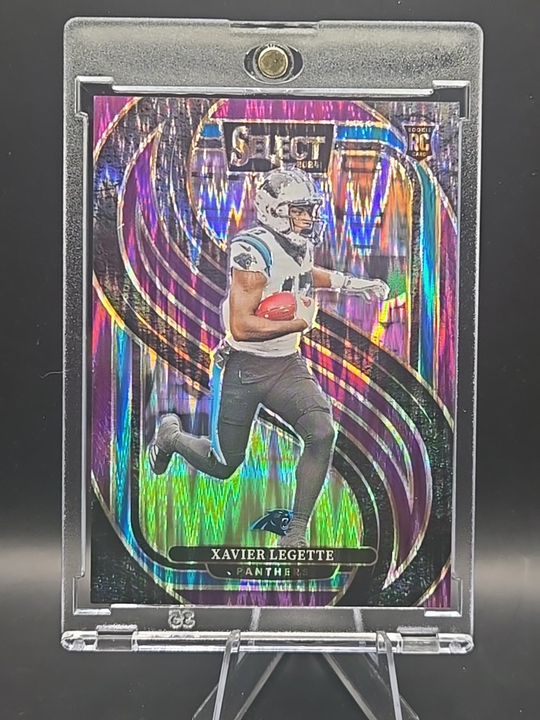 2024 Panini Select - Premier Level Xavier Legette #101 Purple Shock /360 (RC)