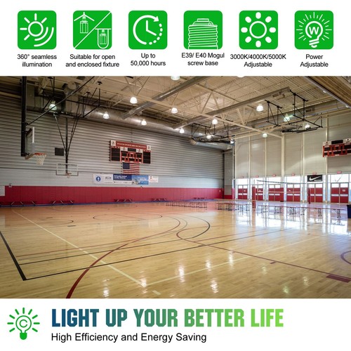 LED Corn Light Bulb E39 80W/60W/48W CCT 4500K 5000K 5700K Warehouse Shop Garage - Picture 8 of 15
