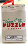 lot of 2 Winter Village Puzzles , 50 pcs.. Hot Cocoa, Cabin#12 in ornament box — photo 4
