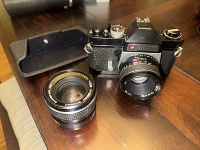 Super Clean GAF LC-M Camera W 50mm And 28mm Lenses. Everything Works. Tested. 16