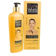 Gluta White Age-Defying Whitening Lotion With Glutathione  Collagen SPF 20 500m