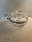 Vintage Pyrex 6 c. Teapot #8446-B Clear Glass With Lid