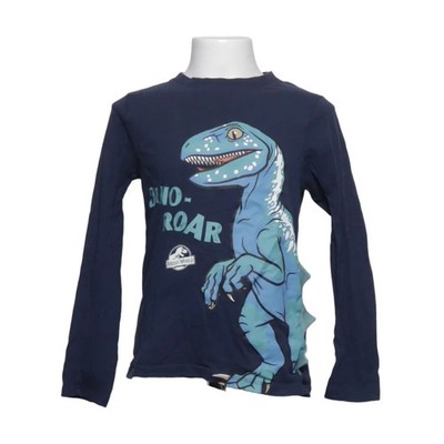 C&A, Langarmshirt, Größe: 128, Blau/Mehrfarbig, Baumwolle, Print, Jungen #ly2