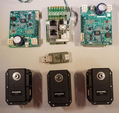 ROBOTIS DYNAMIXEL MX-64 Robot Kit 3x MX-64 USB2Dynamixel Controller Boards