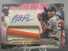2023 Topps Inception - Inception PINK Autograph Patch Hunter Brown #IAP-HB /75
