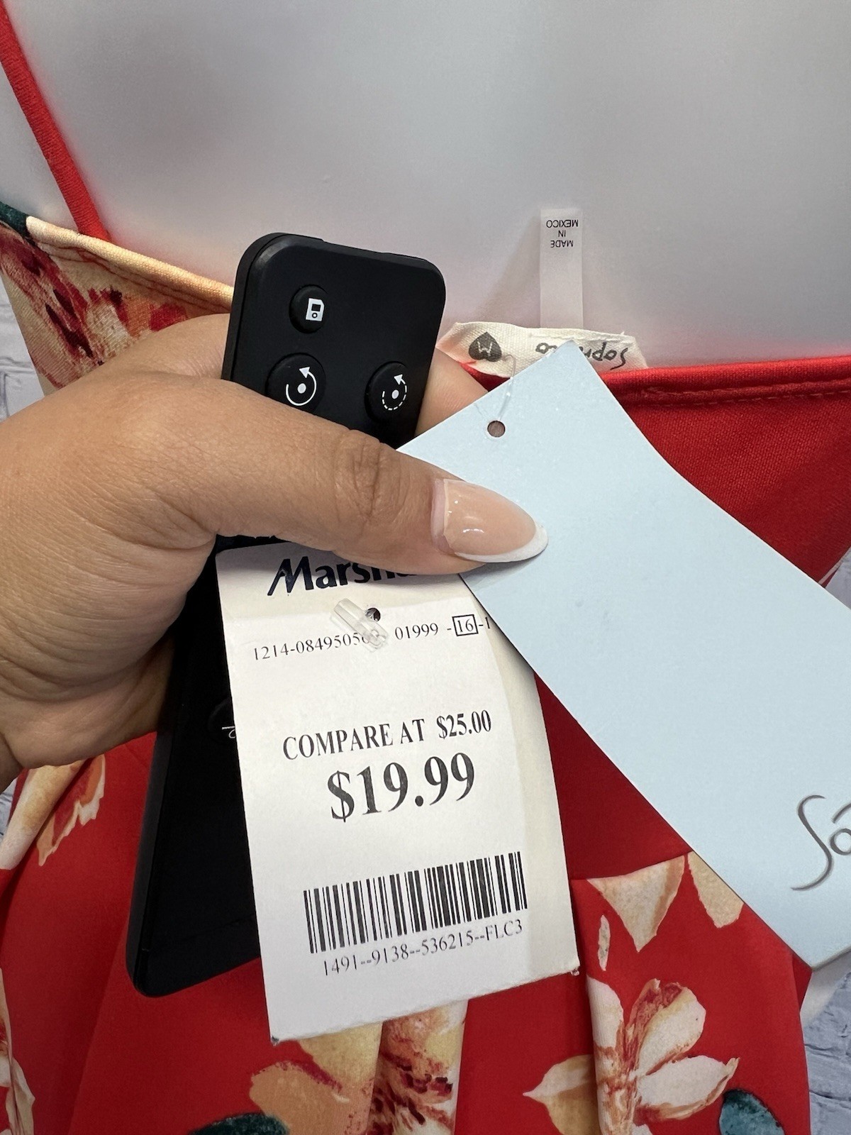 Soprano Size M Womens Multicolor Floral Open Back Mini Sundress