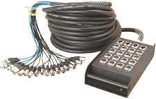 OnStage 16 x 4 XLR Stage Snake, Black, 100 Foot SNK164100V2 