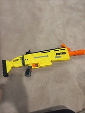 NERF Fortnite AR-L Elite Dart Blaster Motorized Gold SCAR Gun E6158 Hasbro